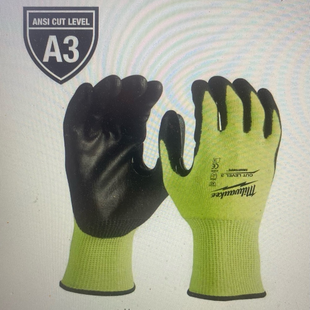 Milwaukee Cut Level 3 Safety Gloves pack of 12